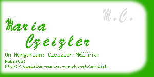 maria czeizler business card